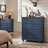 Farmhouse 4-Drawer Dresser, Rustic Chest of Drawers with Solid Wood Legs-637576227-651728061