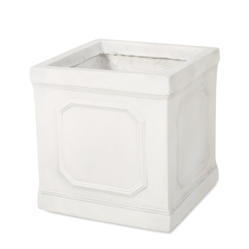 Planter Antique White - Add Charm To Your Outdoor Space, 10.86 In. Depth, Width, 11.05 Height, 10.83 Lb Magnesium Oxide In Ideal For Outdoor, D X W H, Weight