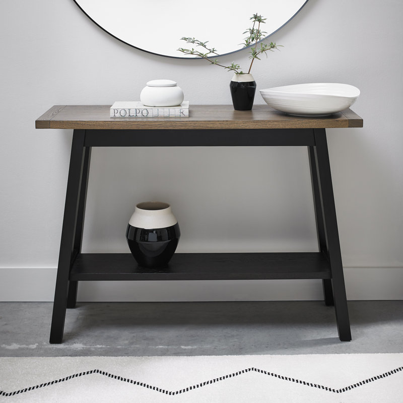 Roscommon Console Table, Rustic Oak, Rustic Oak, 78H x 110 W x 38 D cm