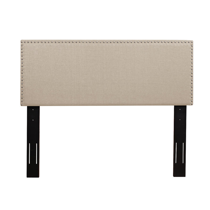 Percy Upholstered Headboard, Beige, Twin