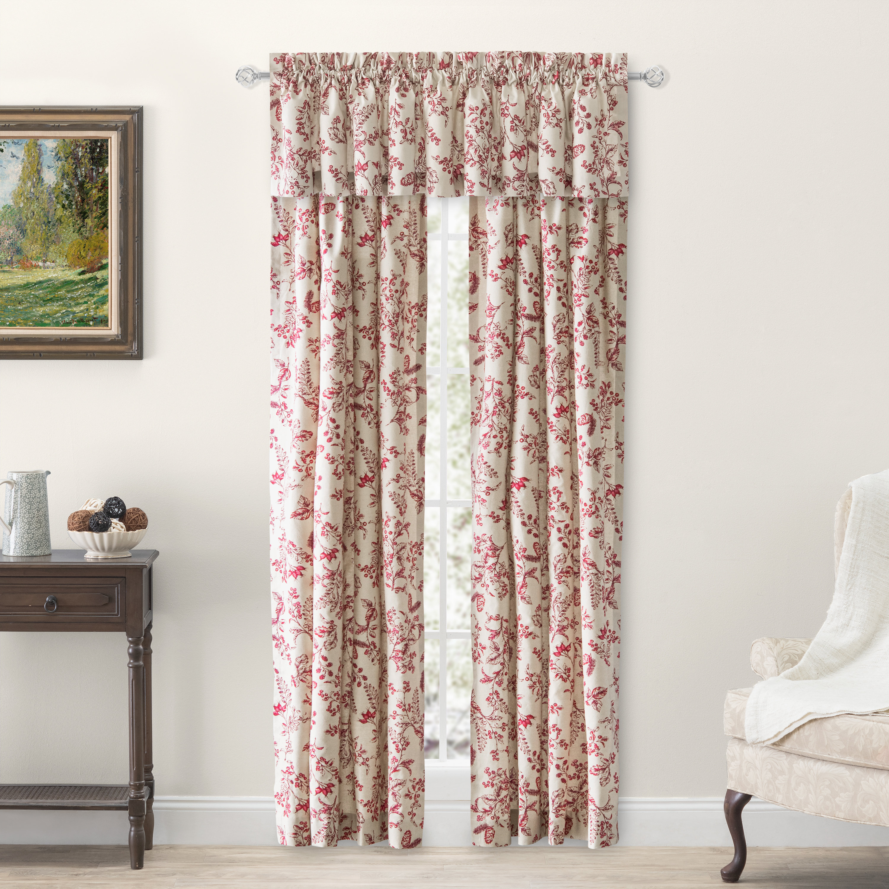 Birch Lane™ Emogene Gardens Tailored Panel Pair With Tie-Backs "& Reviews" | Birch Lane