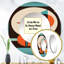 Vintage Mid-Century Graphics II - Modern Midcentury Round Mirror Wall Decor-99618274