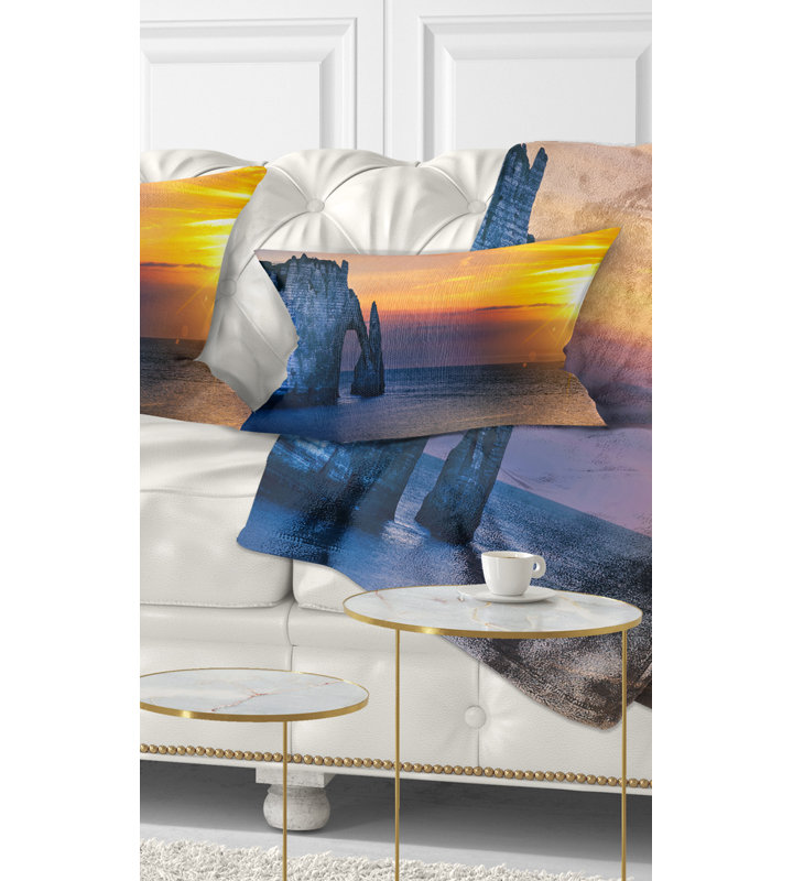 Coussin lombaire normandy etretat falaise mer