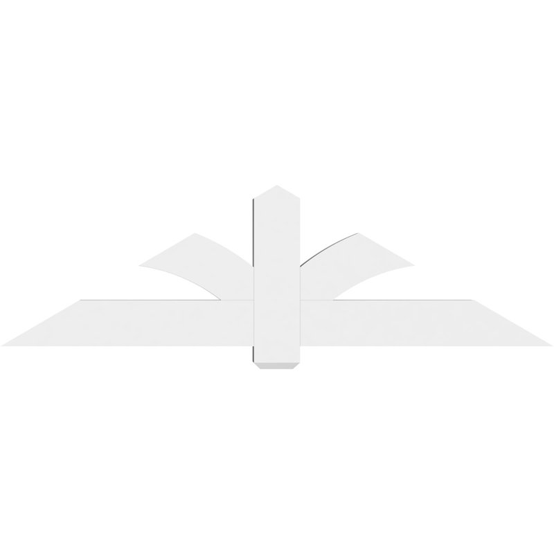 Support pour pignon en PVC Redmond, H 21 po x l 72 po (pas 7/12), P 4 po x F 6 po