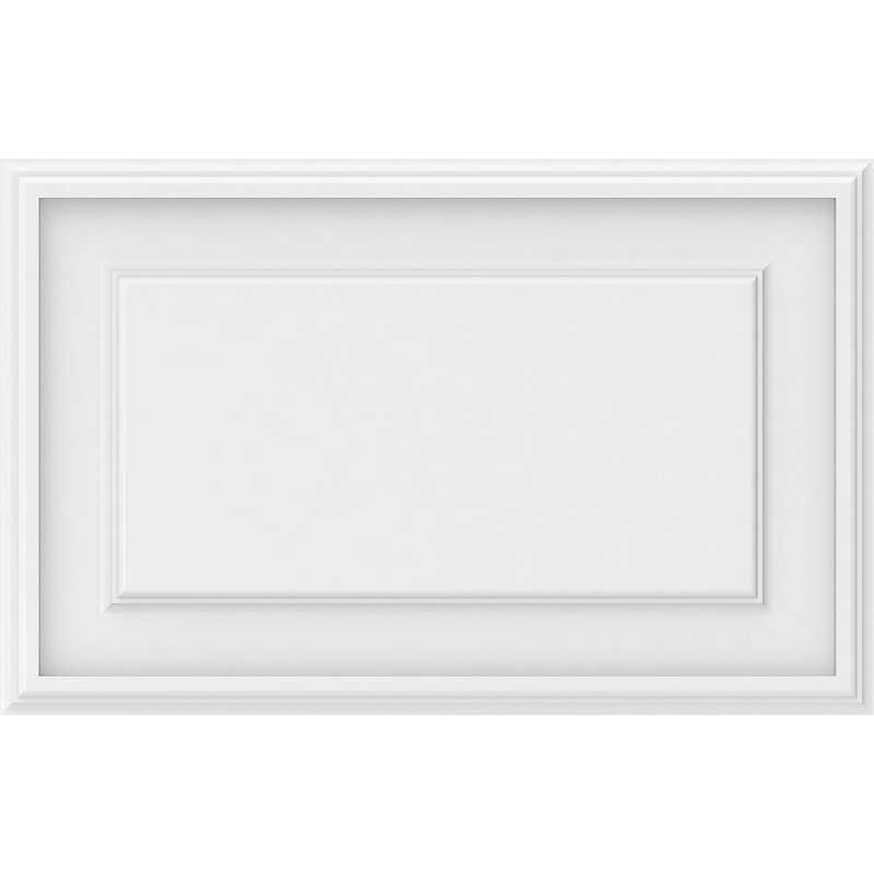 Panneau mural surélevé en PVC blanc Legacy, H 14 po x l 22 po x P 0,63 po