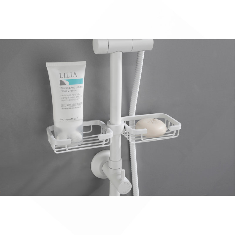Système de douche ShowerSpas, avec pomme de douche à effet pluie de 10 po, douche à main à 4 fonctions, barre coulissante réglable et porte-savon