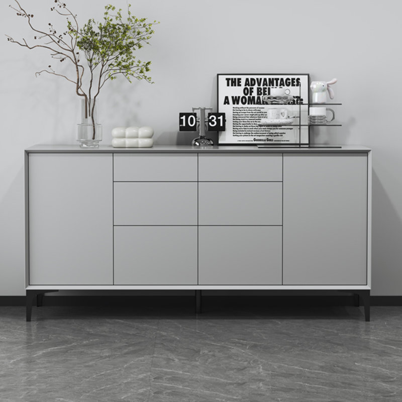 Nordic Minimalist Style Sideboard. 70.86'' Sideboard, Light Gray