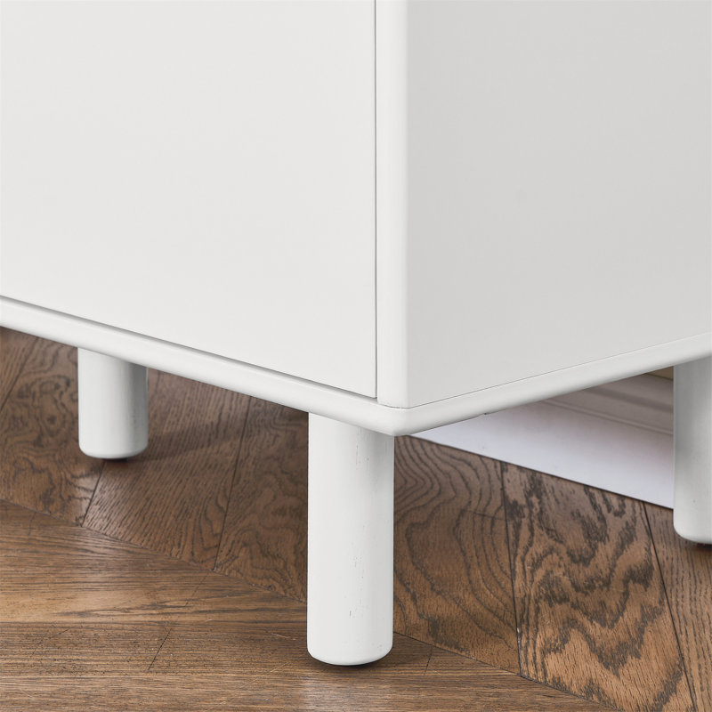 Armoire de rangement polyvalente en bois pour la maison et le bureau avec un attrait élégant, Blanc