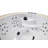 Luxury Spas 220 Volt Acrylic Round Standard (Hardwired) Hot Tub in Gray