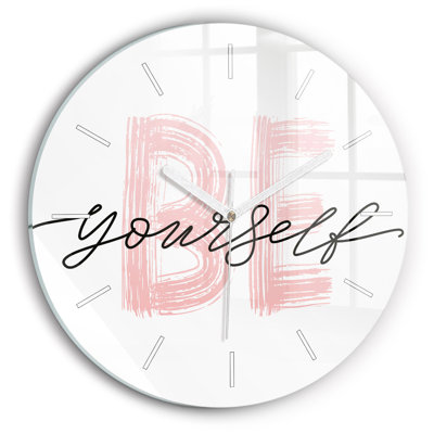 Glass Wall Clock