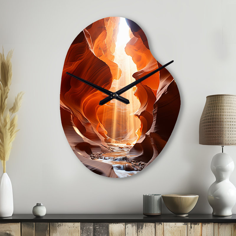 Canyon Antelope Symphony II - Horloge murale en forme unique Canyon, Petit