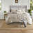 Elegant 7 Piece Polyester Bedding Sets, Tufted Cal King Modern Home