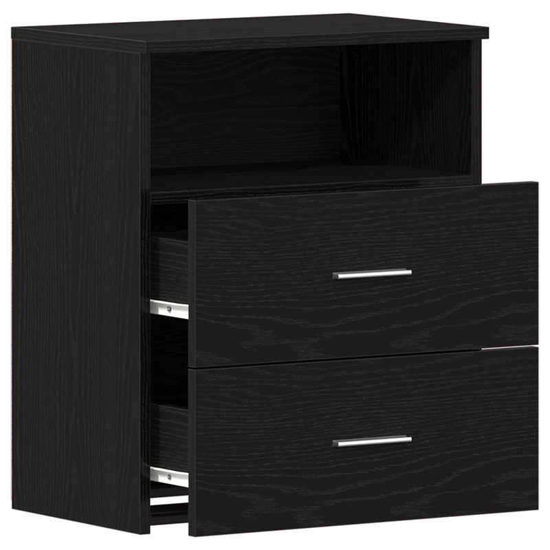 50cm W Manufactured Wood Bedside Table, Individual