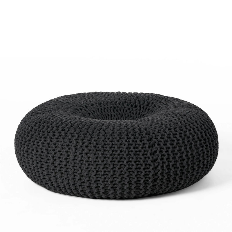 Pouf tricoté