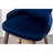 Blue Counter Height Wingback Stools, 2 , Dense Foam Padding, Fabric Upholstery, Mid-Century Style Legs With Walnut, Metal, And Gold-Tone Electroplated Features 2 Foam, Design Walnut Metal-1638058752