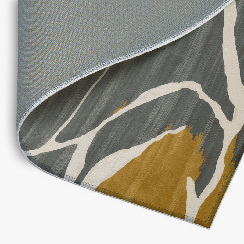 Watercolor Brown Indoor and Outdoor Area Rug, Rectangle 2' x 3'