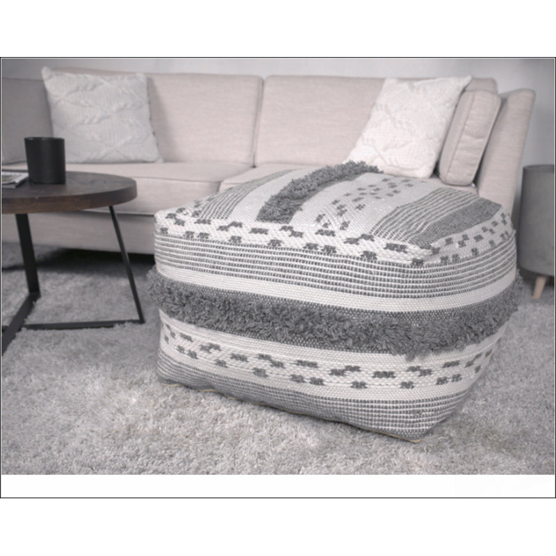 Karim Faux Yarn Large Pouf,Comfortable choice, multiple functions, classic design, and cozy corners