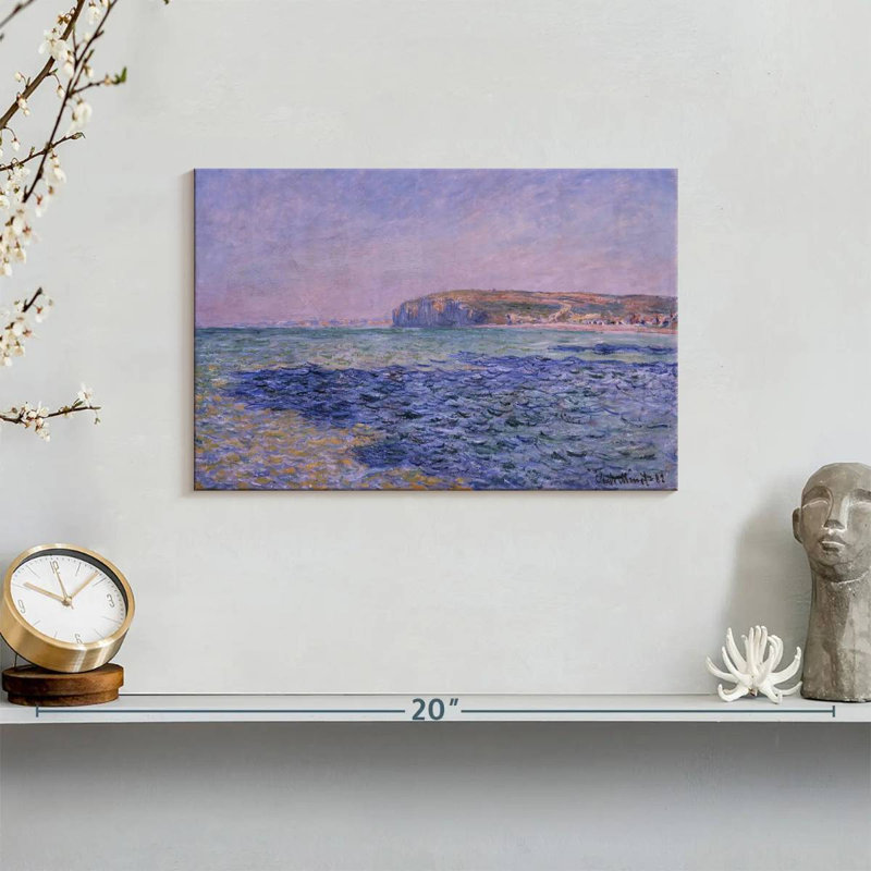 Gillard ombres sur la mer, les falaises de Pourville, H 8 po x l 12 po