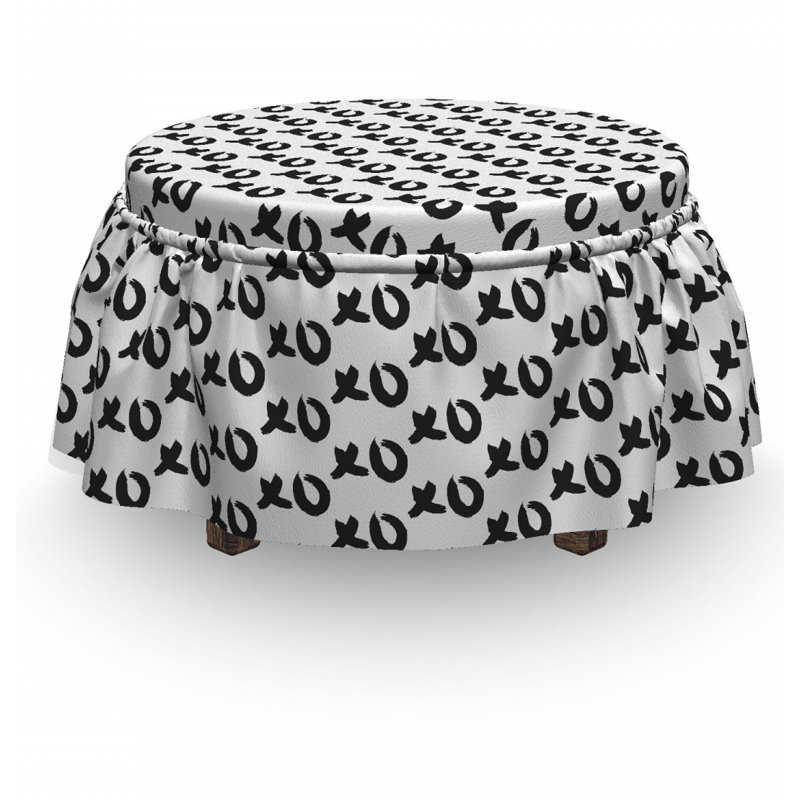 Box Cushion Ottoman Slipcover