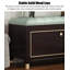 Banc de rangement en cuir de hêtre pour chambre à coucher et vestibule