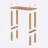 Anderson Narrow Console Table, Solid Beech Wood Entryway Table for Hallway and Living Room-1406337829