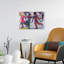 Ice Skaters Expressionist Contemporary Winter Wall Art Print-135630307