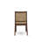 3 Piece Dining Set Includes a Round Kitchen Table with Antique Walnut Tabletop and 2 Stackable Polyester Fabric Chairs, Antique Walnut-105173136