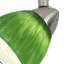 Hand Blown Glass Shade Track Light Head With Metal Frame, Green-50317719-50317720