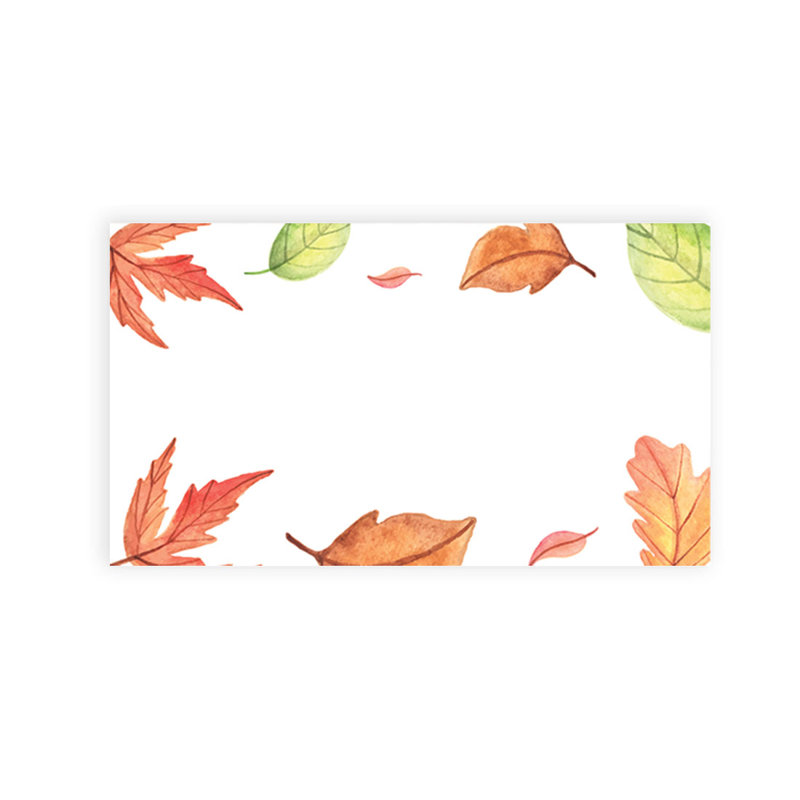 Cartes de position d'automne pour feuillage d'automne pour tables de fête de mariage, places assises pour porte-nom, paquet de 60