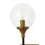 1 - Light Glass Globe Black And Gold Wall Sconce