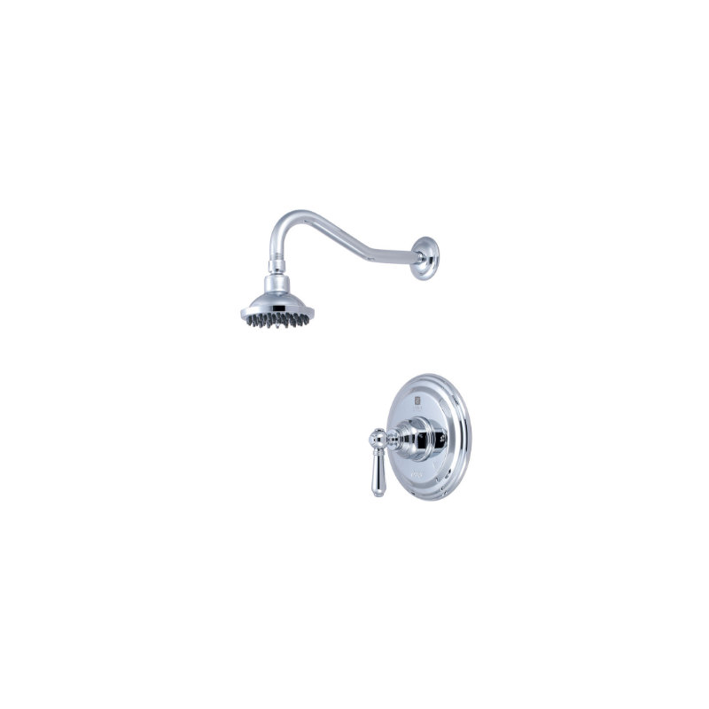 Americana Single Lever Handle Shower Trim Set, Polished Chrome