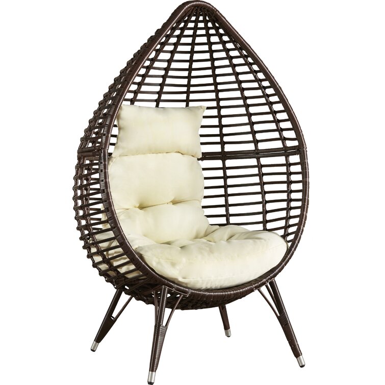 Dakota Fields Wallis Cocoon Patio Chair with Cushion & Reviews