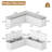 L-Shaped Corner Storage Bench With Cushioned Seating, Breakfast Nook Benches With Hidden Storage, White-96618500