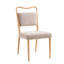 Chaise de salle à manger rembourrée en fer Lysa