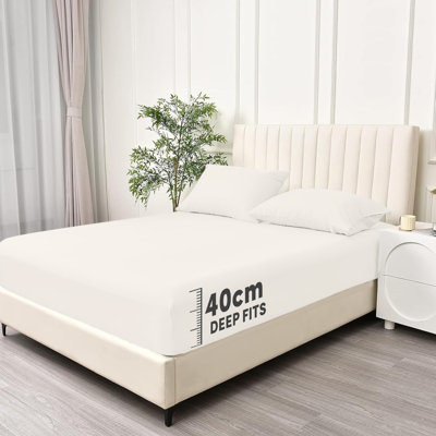 Super Soft Extra Deep Pocket Microfiber Brushed Fitted Sheet