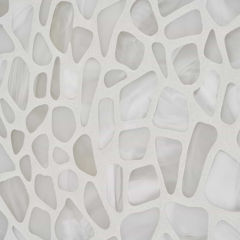 Riverglass 12x12 Frosted Glass Mosaic Tile