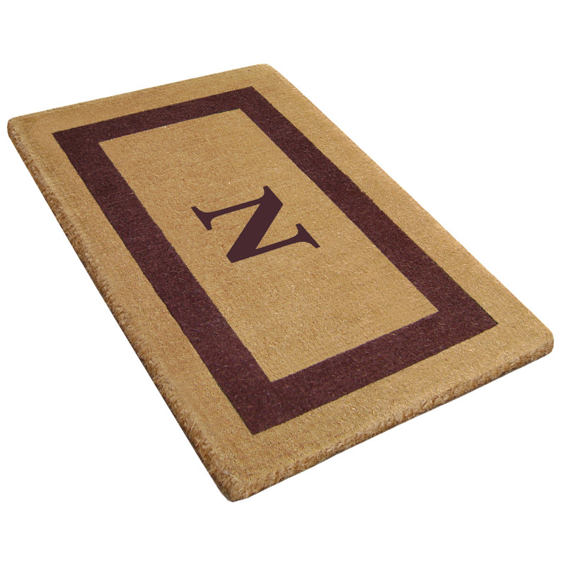 Tapis de porte antidérapant pour l'extérieur, N, L 22 po x L 36 po, Brun