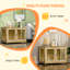 Dog Crate Furniture Indoor for Large Breeds 90 x 58 x 65 cm Oak