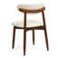 Chaise d'appoint rembourrée en bois massif (ensemble de 2)-132119806