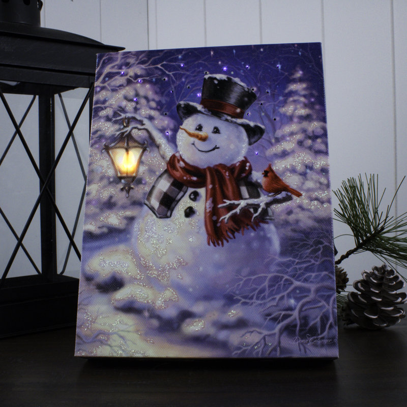 Winter Magic 8x6 Lighted Tabletop Canvas