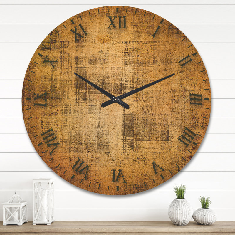 Horloge murale en bois antique, Très grand