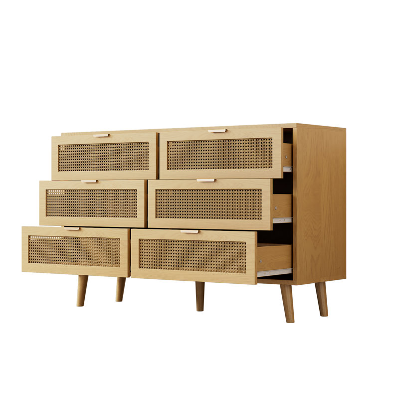 Chest Of Drawers With 6 Drawers, Oak