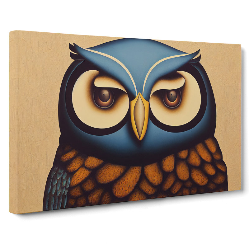 Splendorous Owl - Wrapped Canvas, 40cm H x 60cm W x 3cm D