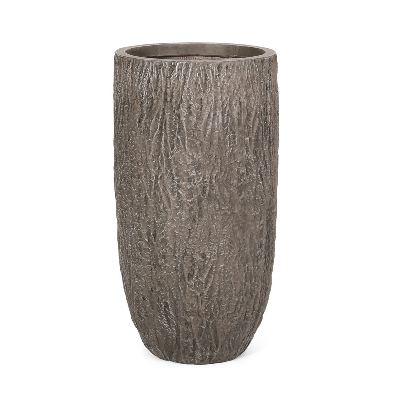 Planter - Magnesium Oxide Outdoor Planter, 14.12 In. Depth, Width, 27.27 Height, 21.81 Lb Weight For Use, D X W H, Lb, Natural Look