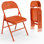 Ensemble de chaises pliantes empilables en métal Miramar