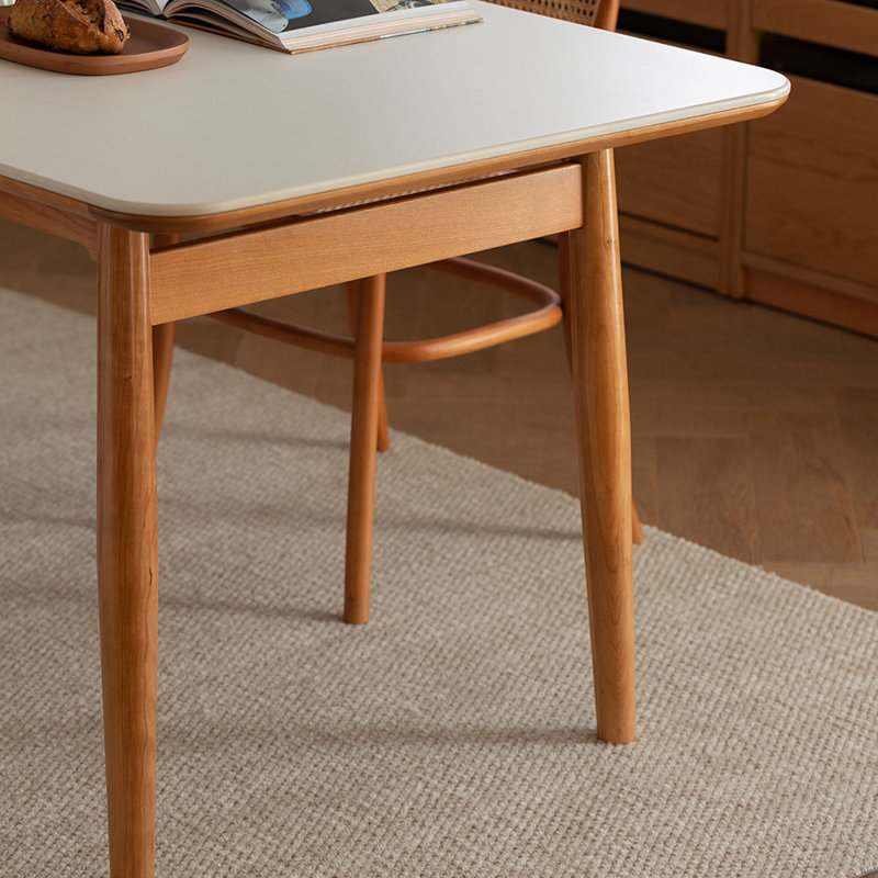 Table de salle à manger Kittie 33,46 W, Gris, H 29,52 po x L 55,11 po x l 33,46 po