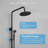 Dual-Function Wall Mount Shower System - Includes Rainfall Showerhead & Handheld Spray with Single Handle Control for Indoor/Outdoor Use