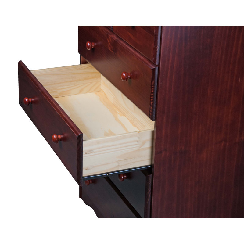 Commode 6 tiroirs Galib, Acajou