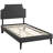 Corene Platform Bed with Squared Tapered Legs-717047249-717047253