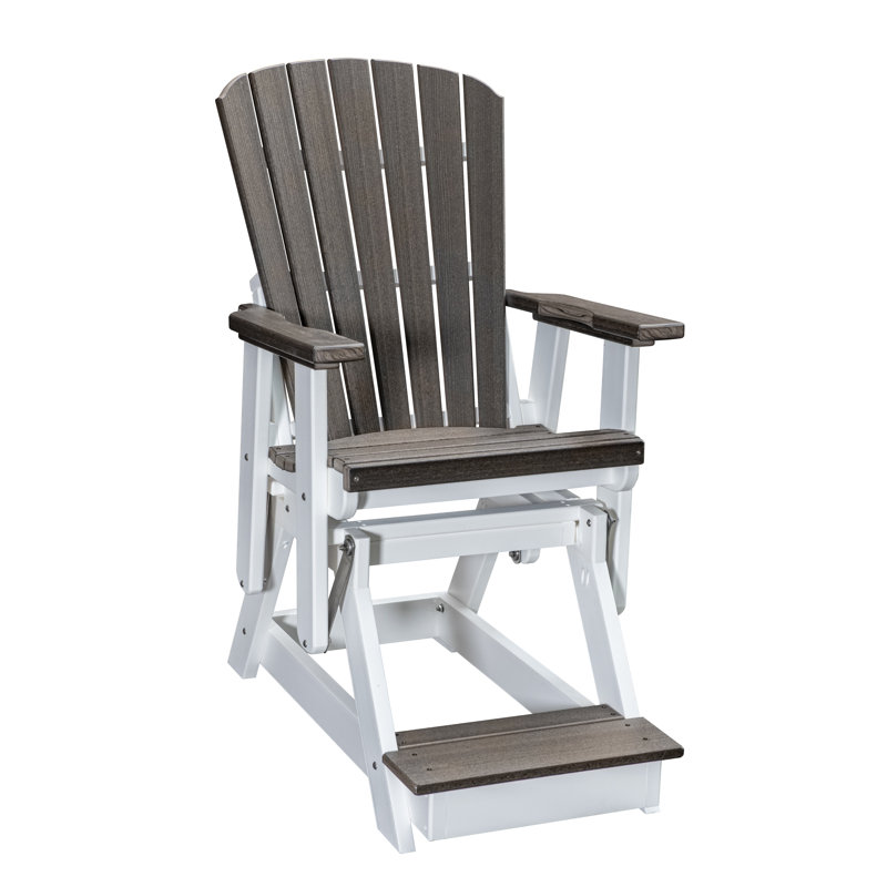 Fauteuil oscillant sur une base, Gris / blanc
